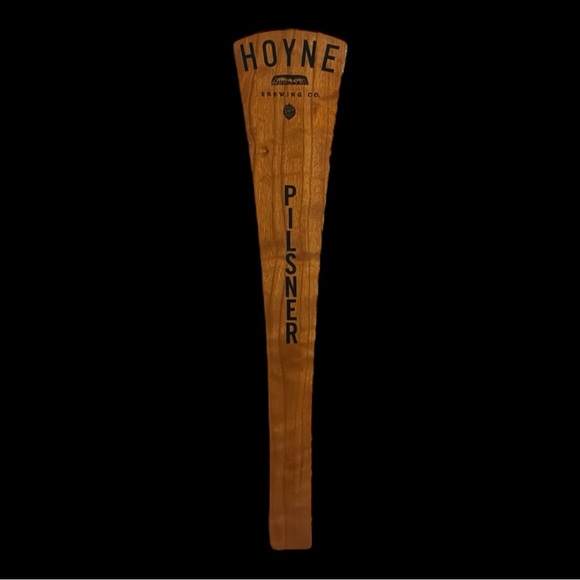 RARE | Bar/Beer Tap | Hoyne Brewery • Pilsner | Stained Wood with Black Writing - Picture 2 of 8